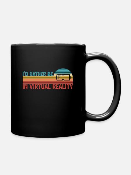 Je préfère être en VR Virtual Reality Gift pour les enfants - Mug uni - noir