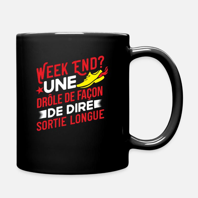 Sortie Longue Humour Marathon Idée Cadeau Marathon - Mug uni - noir