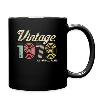 1979 79 Anniversaire Vintage Rétro Millésime cadeau - Mug uni - noir - Droite