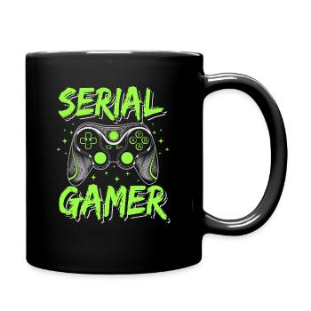 Serial Gamer Ado Geek Humour Jeux Vidéo - Mug uni - noir - Droite
