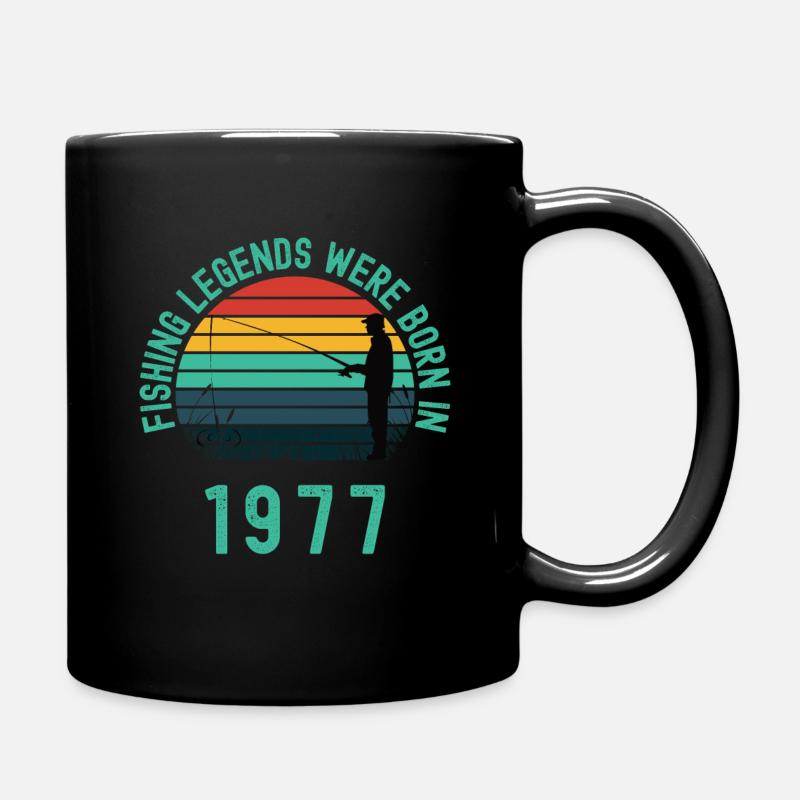 Angellegenden wurden 1977 geboren - Tasse einfarbig - Schwarz