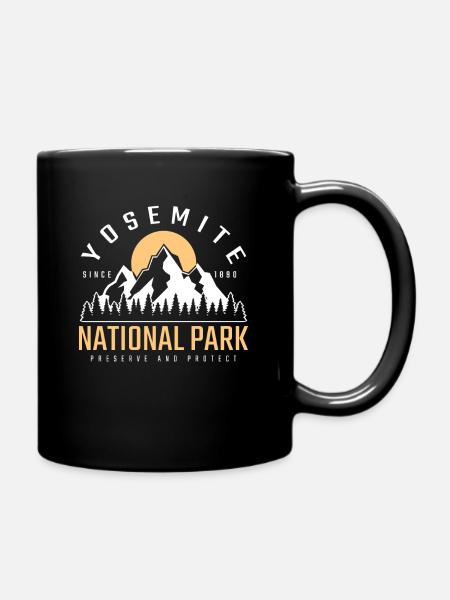 Yosemite Parc National Aventure Montagne Cadeau - Mug uni - noir