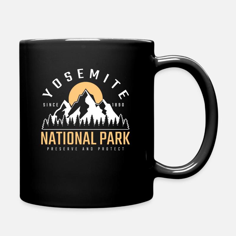 Yosemite Parc National Aventure Montagne Cadeau - Mug uni - noir