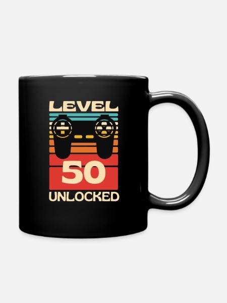 Niveau 50 Débloqué Jeu drôle - Mug uni - noir