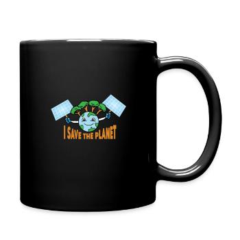 Solaire photovoltaïque solaire électricité - Mug uni - noir - Droite