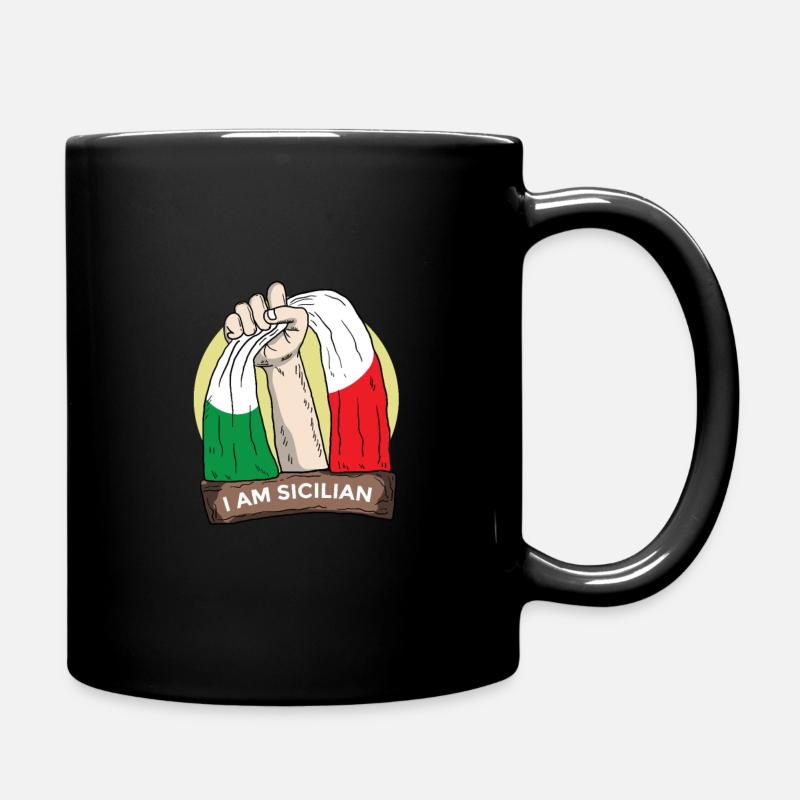 Sicile Italie Île méditerranéenne - Mug uni - noir