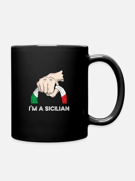 Sicile Italie Île méditerranéenne - Mug uni - noir