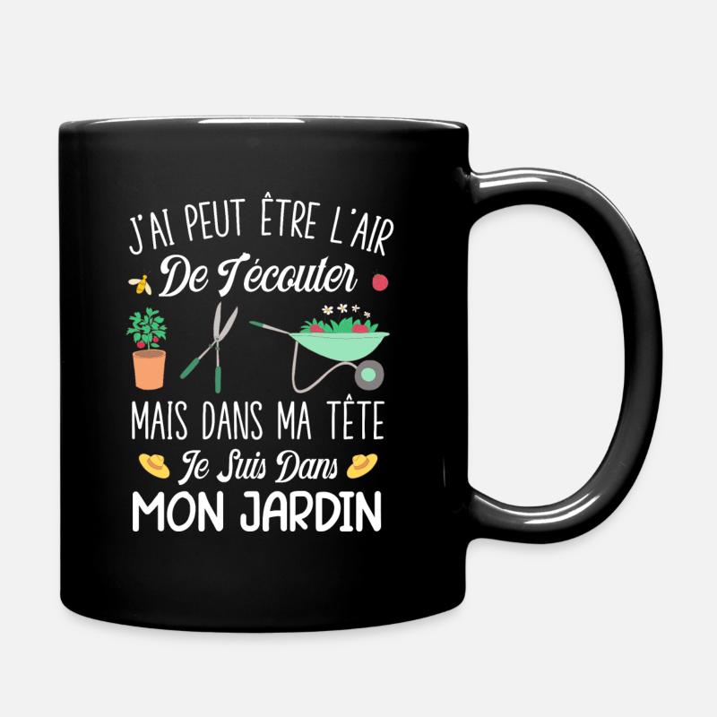 Idée Cadeau Jardinage Original Jardin Humour - Mug uni - noir