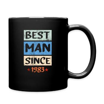 Birthday 1983 83 Vintage Man Vintage Gift - Full Colour Mug - black - Right