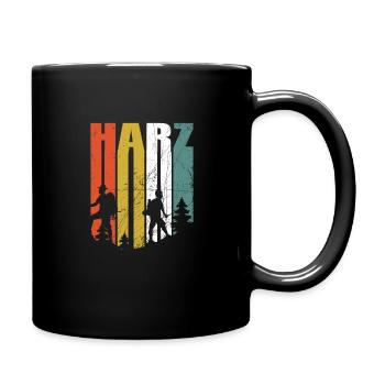 Harz randonnée montagne alpinisme forêt - Mug uni - noir - Droite