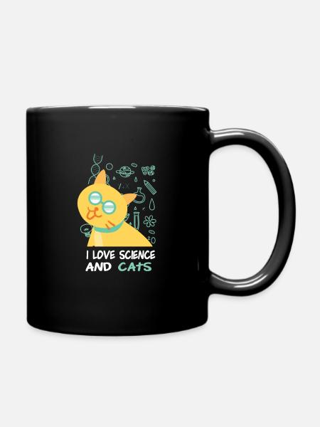Wissenschaft Forschung Labor Katzen - Tasse einfarbig - Schwarz