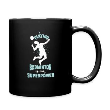 Badminton Badminton Badminton Racket Sport - Full Colour Mug - black - Right