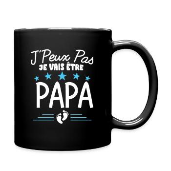 J'Peux Pas Je Vais Être Papa Cadeau Futur Père - Mug uni - noir - Droite