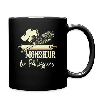 Monsieur Le Pâtissier Cadeau Homme Pâtisserie - Mug uni - noir - Droite