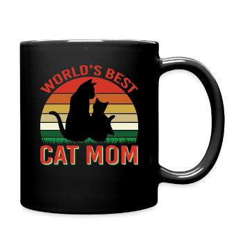 Meilleur chat maman dans le monde Cadeau de chat - Mug uni - noir - Droite