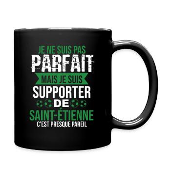 Cadeau Supporter Saint Étienne Foot Stéphanois - Mug uni - noir - Droite