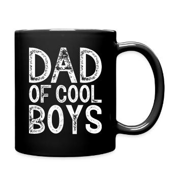 Father Son Sons Papa Gift Dad of cool boys - Full Colour Mug - black - Right