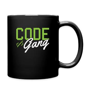 Hacking Programmer Hacker Code Coding Gift - Full Colour Mug - black - Right