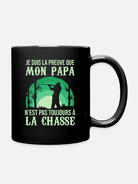 Enfant De Chasseur Cadeau Fils Fille Humour - Mug uni - noir