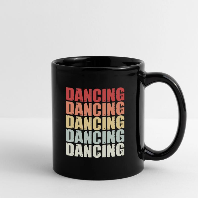 Dancing Dancing dance queen saying retro gift Full Colour Mug