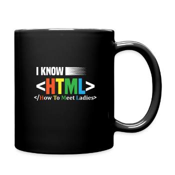 Code Codierung Coder Kodierung Informatiker - Tasse einfarbig - Schwarz - Rechts