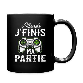 Tee Shirt Homme Humour Geek Ado Cadeau Gamer - Mug uni - noir - Droite