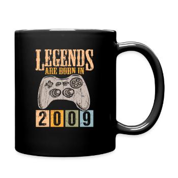 Birthday 2009 09 Gaming Retro Vintage Gift - Full Colour Mug - black - Right