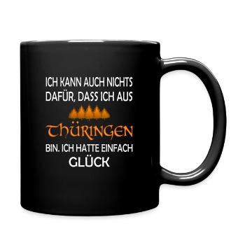 Thüringen - Tasse einfarbig - Schwarz - Rechts