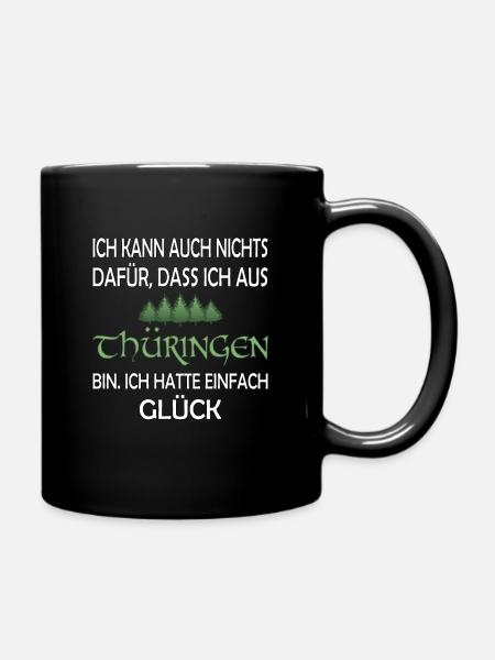 Thüringen - Tasse einfarbig - Schwarz