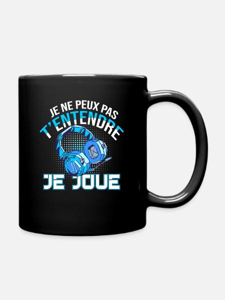 Je Ne Peux Pas T'Entendre Je Joue Cadeau PC Gamer - Mug uni - noir