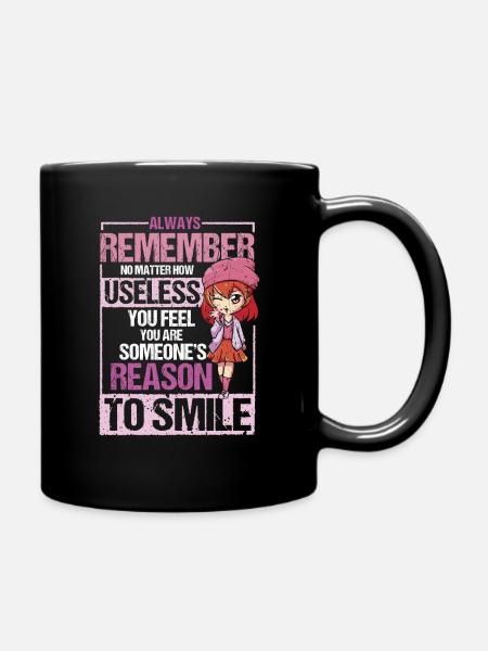 Anime Manga Japon Kawaii Drôle Dicton Cadeau - Mug uni - noir