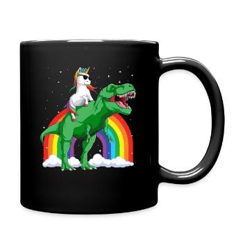 Licorne T Rex Cadeau Dinosaure Garçon Fille - Mug uni - noir - Droite