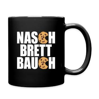 lustige und sarkastische Sprüche für das Abnehmen - Tasse einfarbig - Schwarz - Rechts