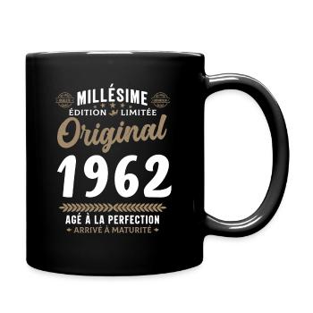 60 ans Millésime 1962 Original Cadeau - Mug uni - noir - Droite