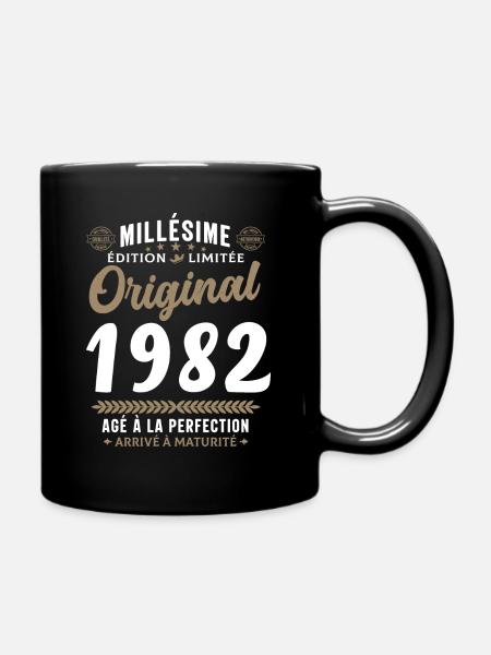 40 ans Millésime 1982 Original Cadeau - Mug uni - noir