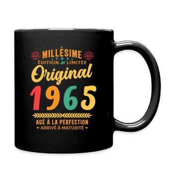 57 ans Millésime 1965 Original Cadeau - Mug uni - noir - Droite