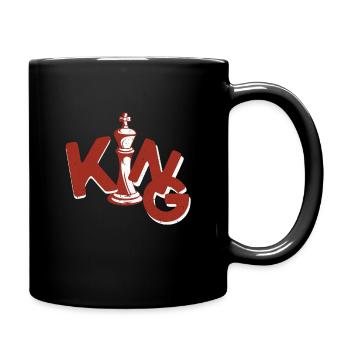 Checkmate Chessboard King Checker - Full Colour Mug - black - Right
