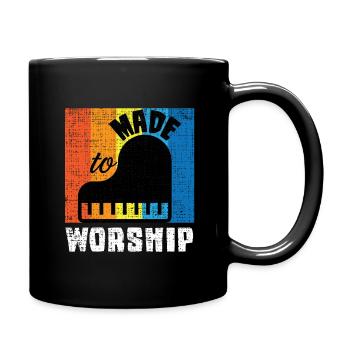 Made To Worship Synthesizer Musik abmischen - Tasse einfarbig - Schwarz - Rechts