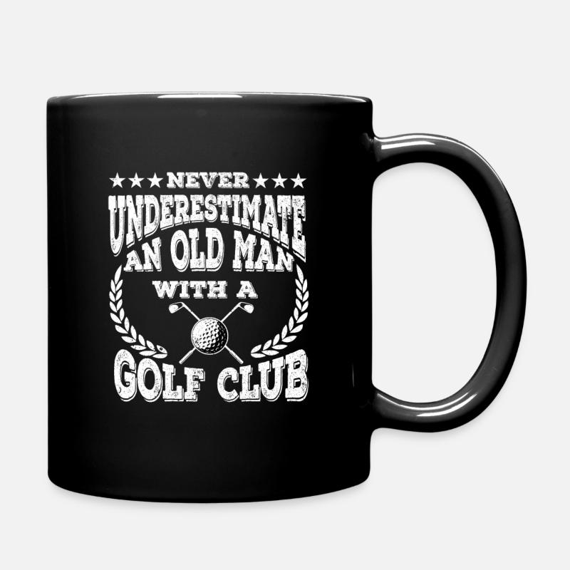 Golf Golfer Golfschläger Golfball Golfplatz - Tasse einfarbig - Schwarz