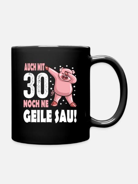 Club der alten Säcke 30 Geburtstag lustiger Spruch - Tasse einfarbig - Schwarz