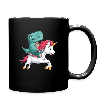 Bébé T Rex Licorne Dinosaure Mignon Garçon Cadeau - Mug uni - noir - Droite