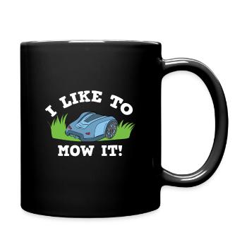 Rasenmäher Roboter Rasen Mähen Mähroboter - Tasse einfarbig - Schwarz - Rechts