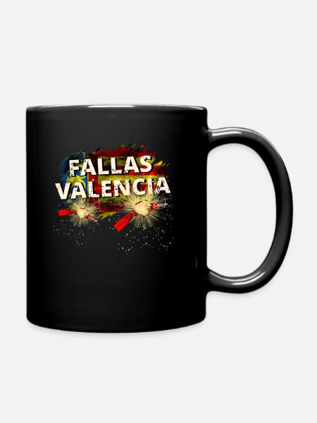 Fallas de Valencia - Tasse einfarbig - Schwarz