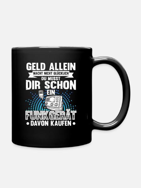 Amateurfunk Leidenschaft Funkgerät Amateurfunker - Tasse einfarbig - Schwarz
