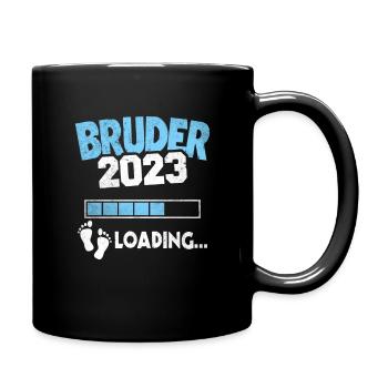 Brother-to-be 2023 Loading Offspring - Full Colour Mug - black - Right