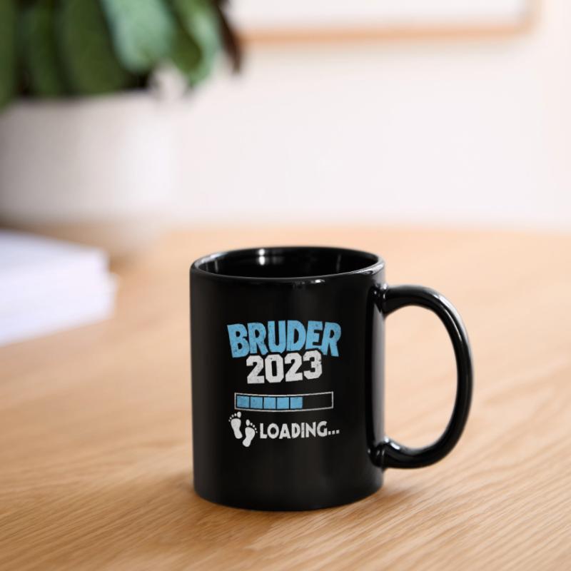 Werdender Bruder 2023 Loading Nachwuchs Tasse einfarbig