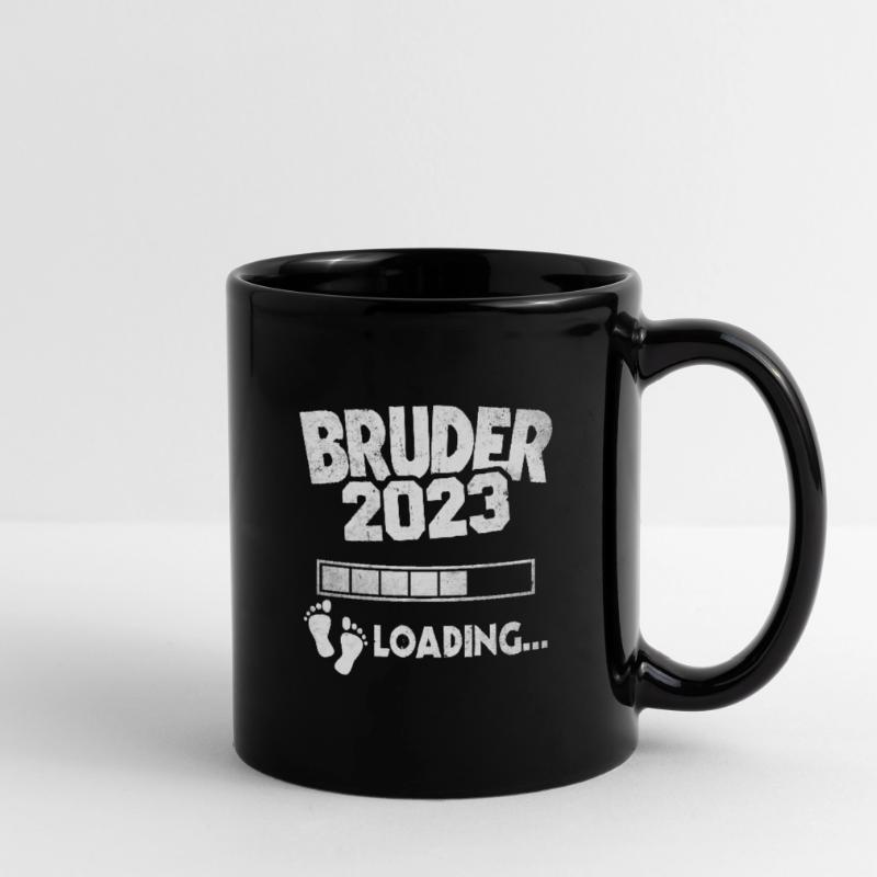 Werdender Bruder 2023 Loading Nachwuchs Tasse einfarbig