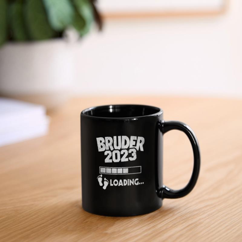 Werdender Bruder 2023 Loading Nachwuchs Tasse einfarbig