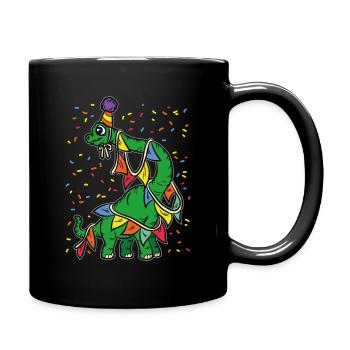 Birthday Party Dino - Full Colour Mug - black - Right
