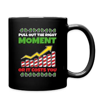 Drôle de blague de Noël pour les traders d’actions - Mug uni - noir - Droite